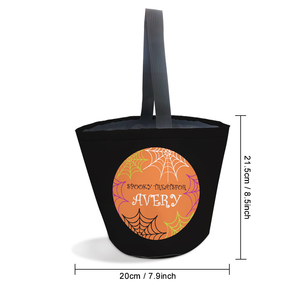 Bolsas de regalos reutilizables personalizadas para Halloween, ideales para "truco o trato", para fiestas infantiles de Halloween.