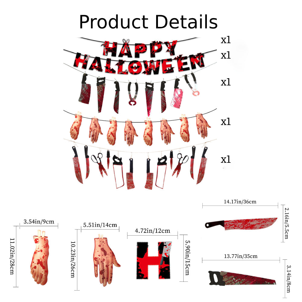 Pancarta de decoración para fiesta de Halloween, suministros para fiesta, regalo para fiesta de Halloween.