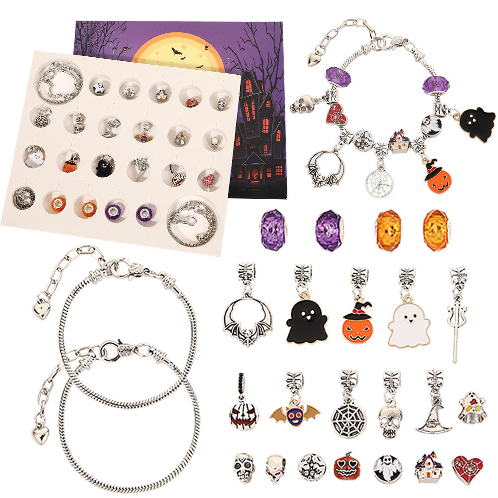 Set de dijes de Halloween – Pulseras DIY, joyería, regalos de Halloween para niños