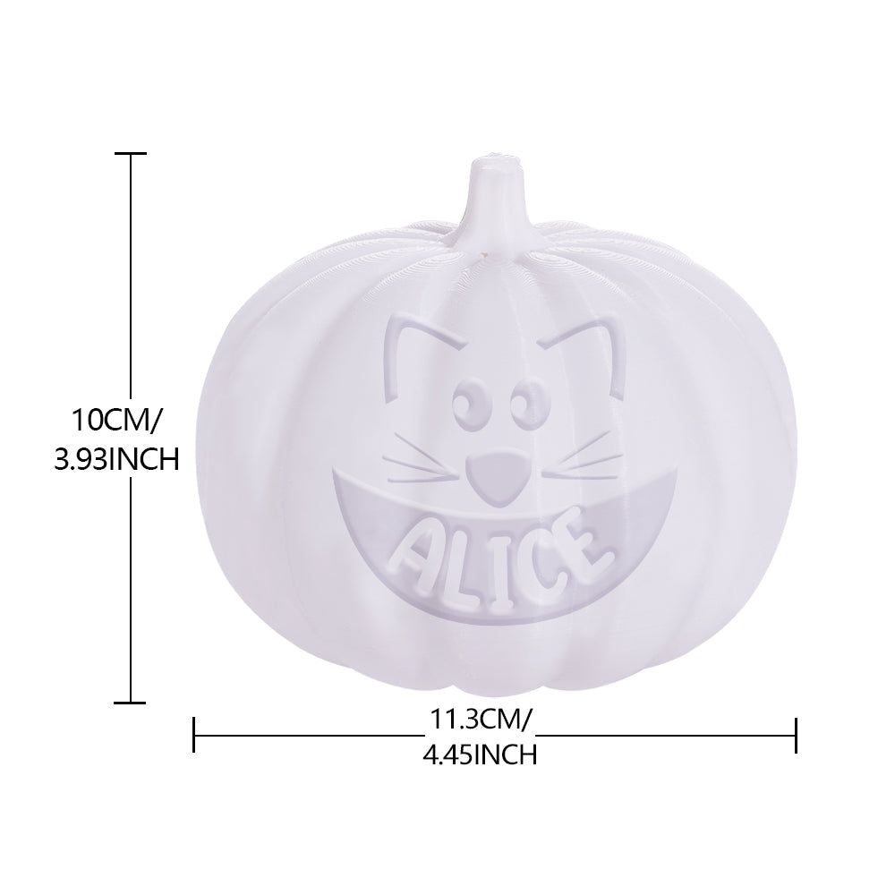 Luz de calabaza personalizada para Halloween, luz personalizada para gato, linterna iluminada personalizada de Jack-o'-lantern, decoración de Halloween.