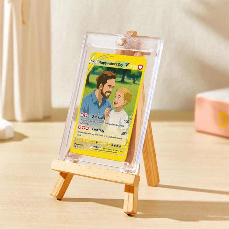 Custom Father's Day Poke Card by MadeMine featuring a personalized design perfect for celebrating dad on Father's Day