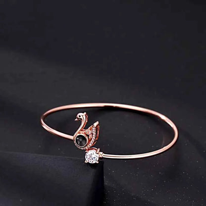 Custom Projection Bracelet Personalized Photo Bracelet Heart Jewelry Gift for Her