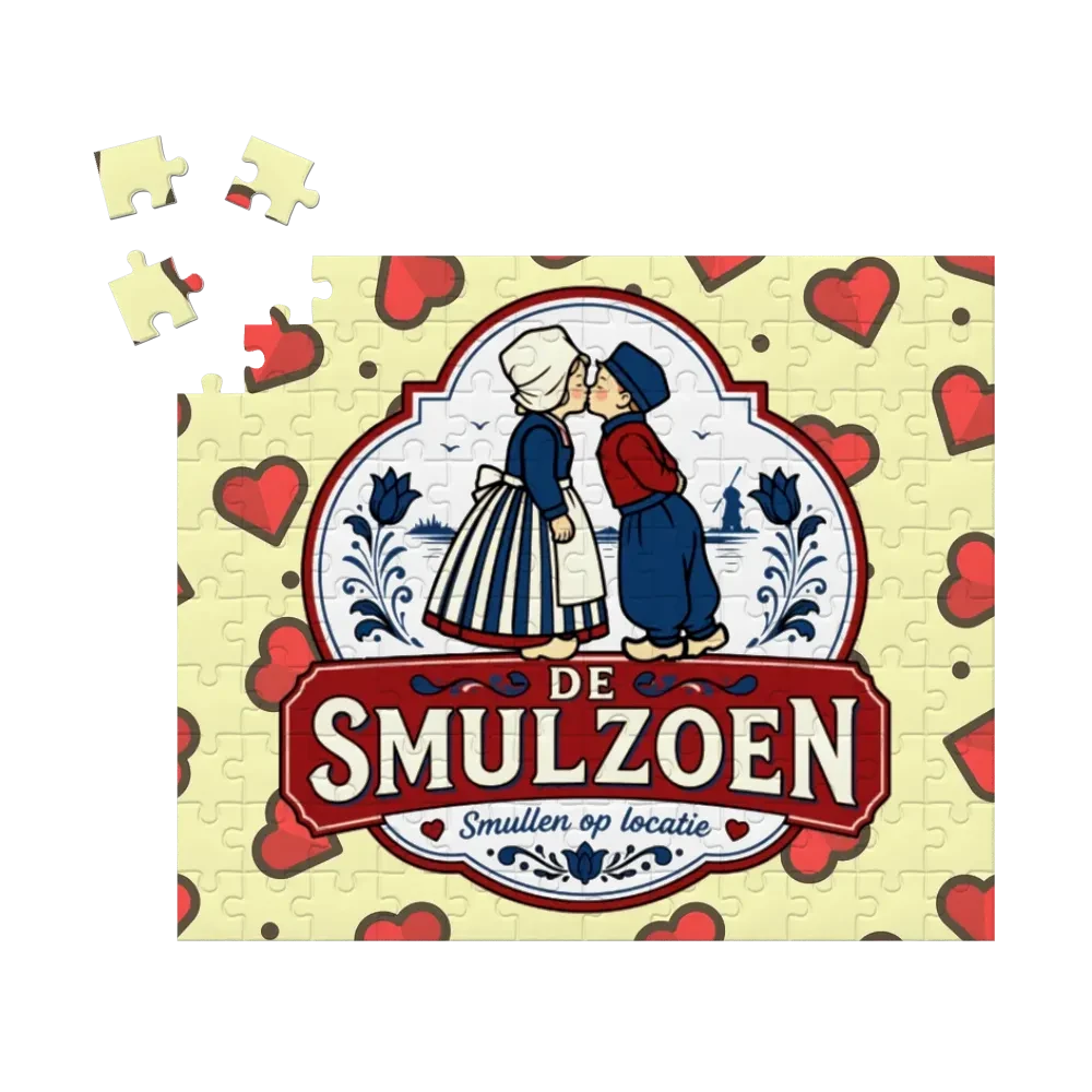 MadeMine cardboard jigsaw puzzle with 70-1000 pieces, featuring colorful puzzle pieces and box artwork.