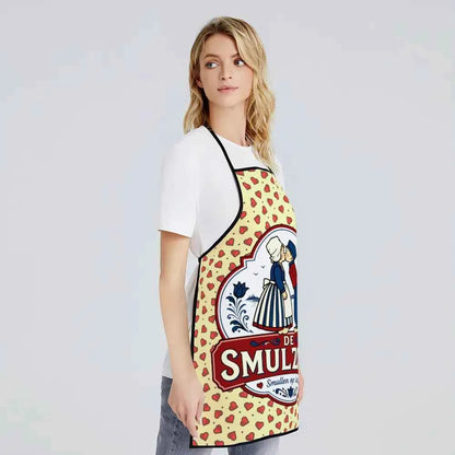 MadeMine Square Edge Kitchen Apron by Smulzoen, durable cotton apron with a modern square edge design for cooking and baking.