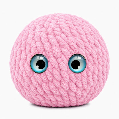 MadeMine crochet bubble squishy ball fidget toy, soft and squeezable with a textured bubble design, perfect for stress relief and sensory play.