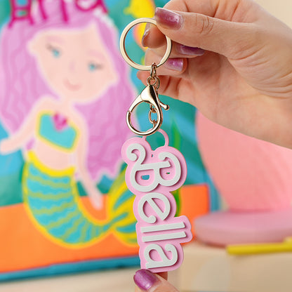 Personalized Backpack Name Tag – Custom Bag Charm Back to School Gift for Kids