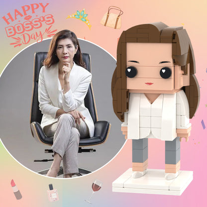 Boss's Gifts Full Body Customizable 1 Person Custom Brick Figures
