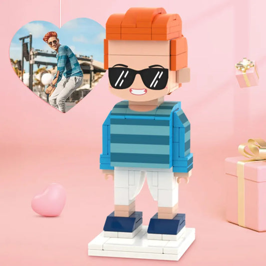 Personalized brick mini figure gift