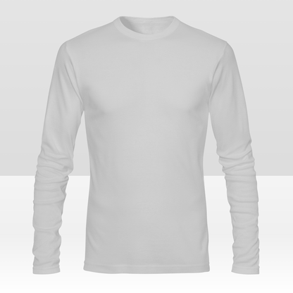 Custom Double-Sided Men's Long Sleeve T-Shirt Personalized All-Over Print Tee with Your Design