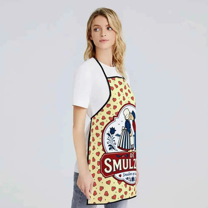 MadeMine Square Edge Kitchen Apron with adjustable straps, durable fabric, and modern design for cooking and baking.