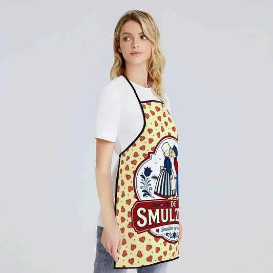 MadeMine Square Edge Kitchen Apron with adjustable straps, durable fabric, and modern design for cooking and baking.