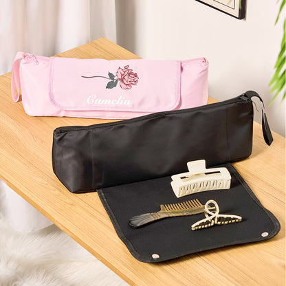 Personalized Birth Flower Heating Rod Storage Bag