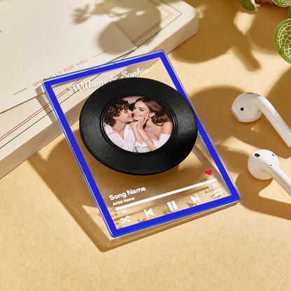 NFC Vinyl Record – Personalized Music Gift - Mini Brick Custom