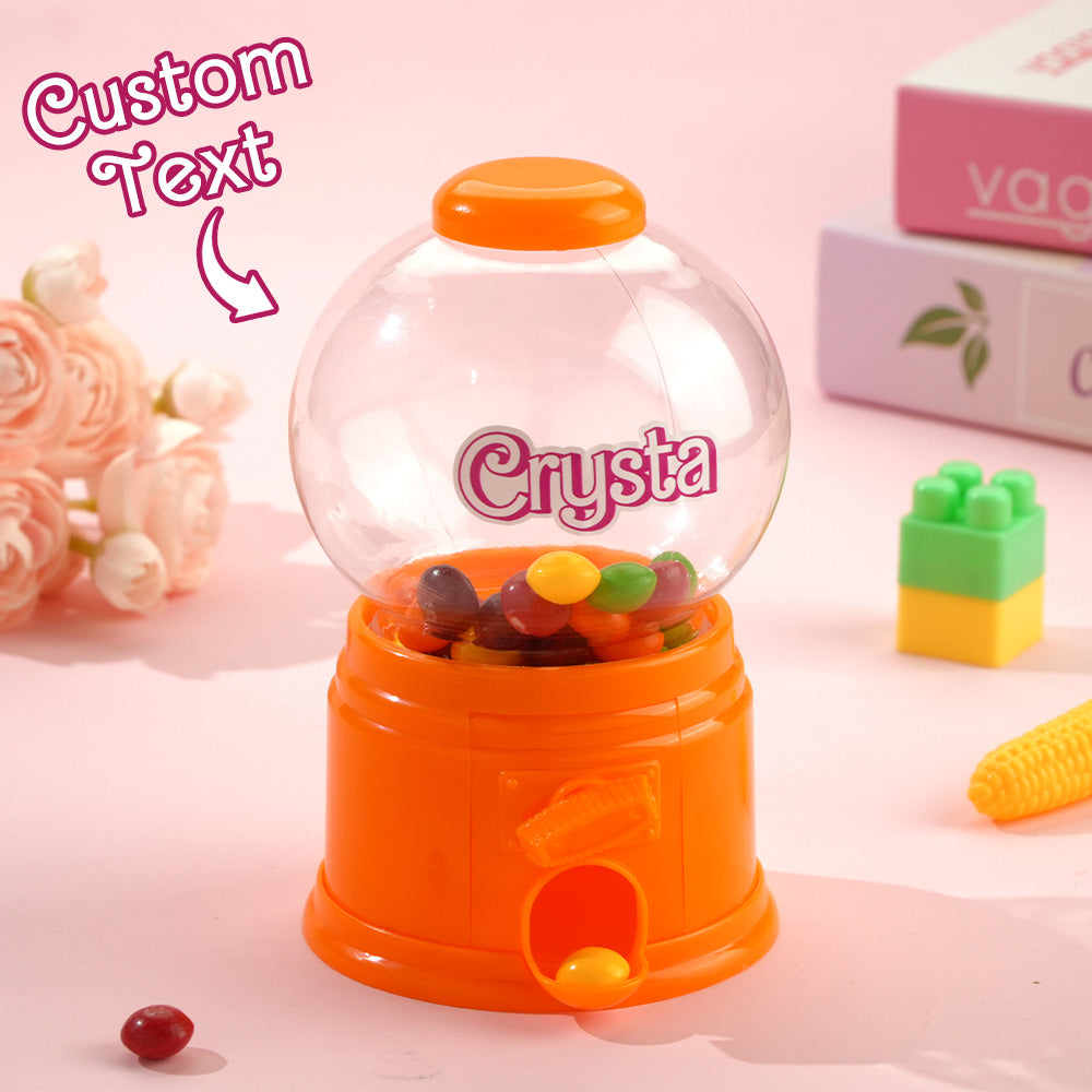 Personalized Mini Gashapon Candy Dispenser with Name Birthday Gift for Kids 7