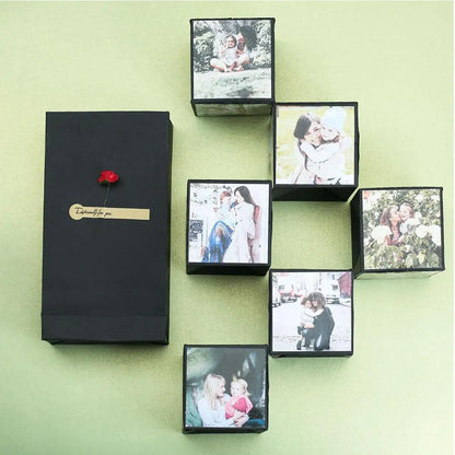 Caja sorpresa explosiva personalizada para bricolaje con 1-6 fotos, obsequios para fiestas.