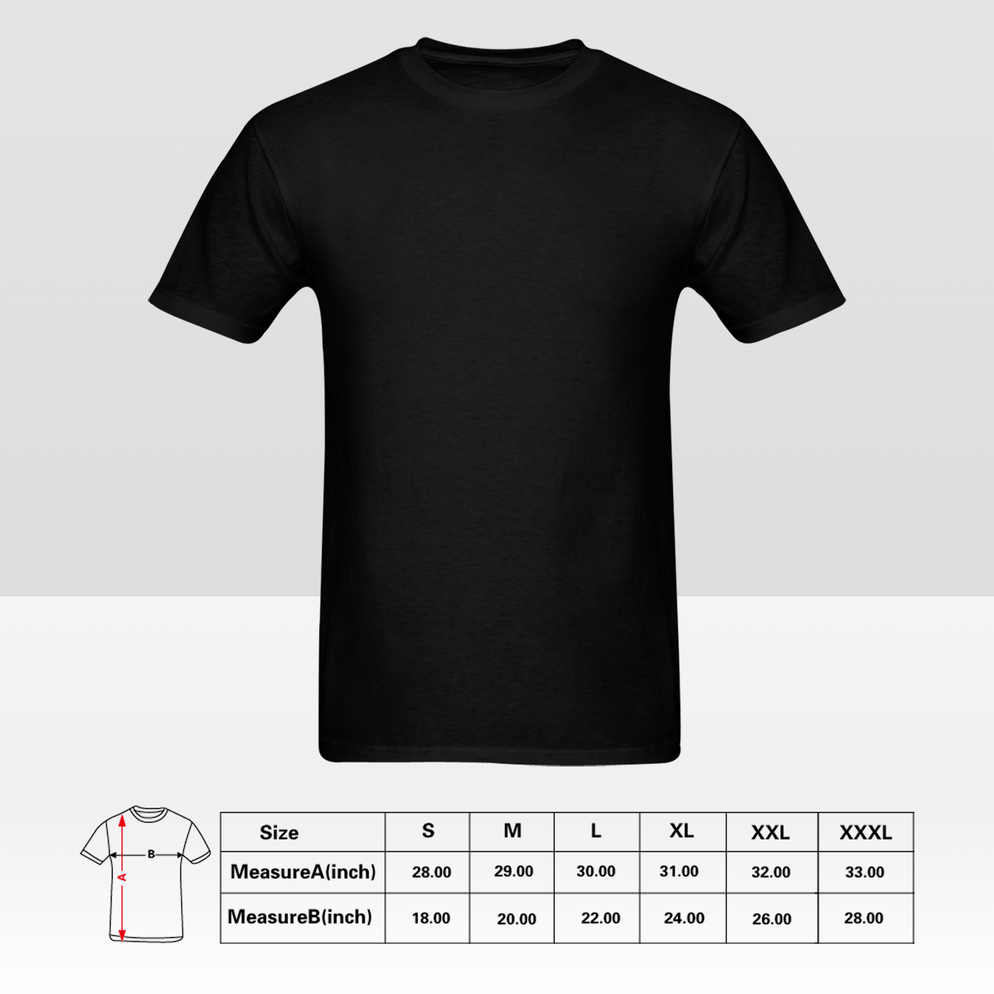 Custom One-Sided Men's T-Shirt – Personalized Front Design
