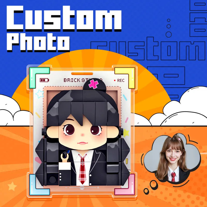 Personalized Brick Figure Fridge Magnets