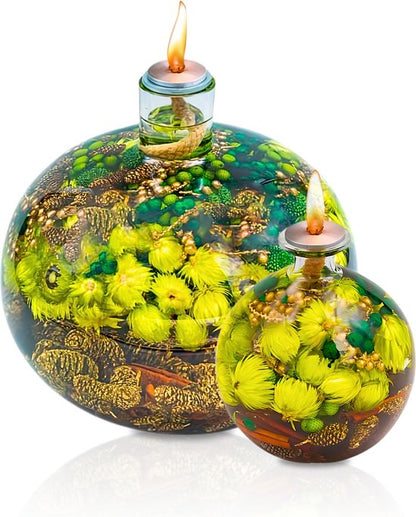 Sfeervolle bolvormige olielamp decoratie