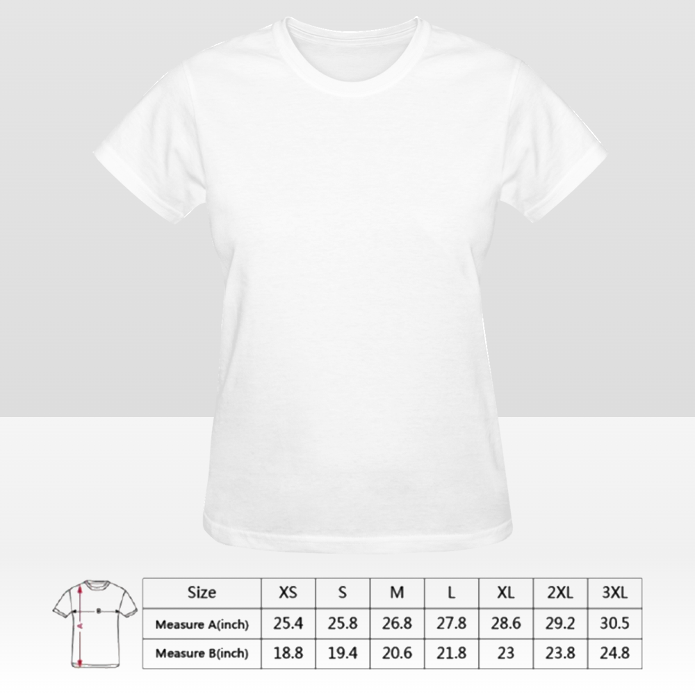 Custom Double-Sided Women's T-Shirt – Personalized Design Tee with Front and Back Printing