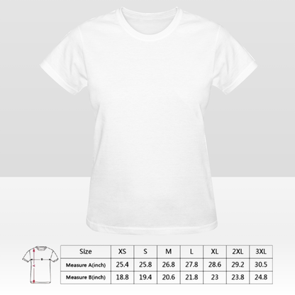 Custom Double-Sided Women's T-Shirt – Personalized Design Tee with Front and Back Printing