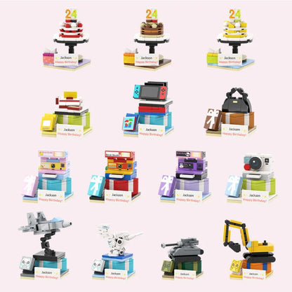 Full-body Custom 1 Person Brick Figures with Photo and Name Best Birthday Gift for Her