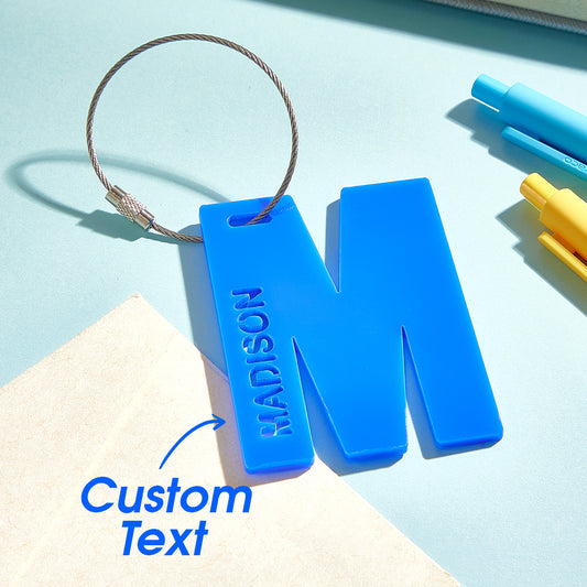 Personalized Acrylic Name Tag – Custom Backpack & Luggage Tag Back to School