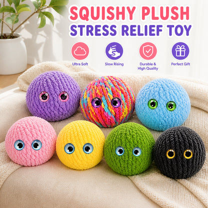 MadeMine crochet bubble squishy ball fidget toy with soft, textured bubbles for stress relief and sensory fun.