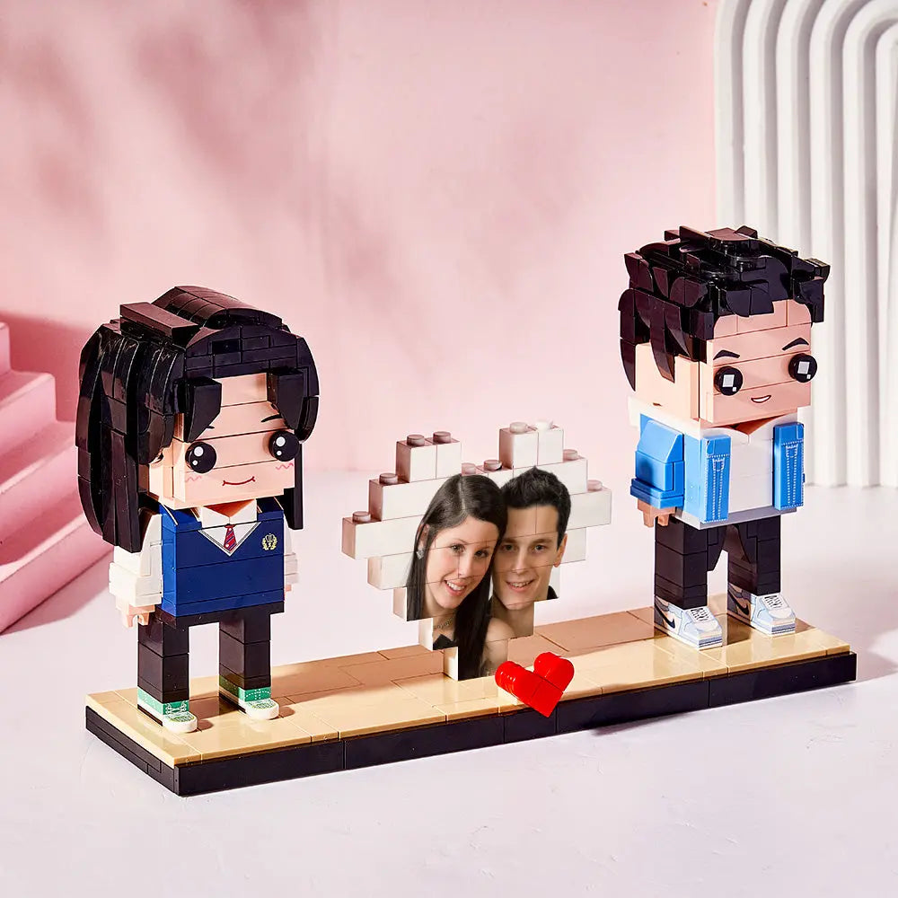 MadeMine Puzzle Duo Edition met brick-figuren en foto-puzzel, kleurrijk en gedetailleerd voor creatieve puzzelliefhebbers