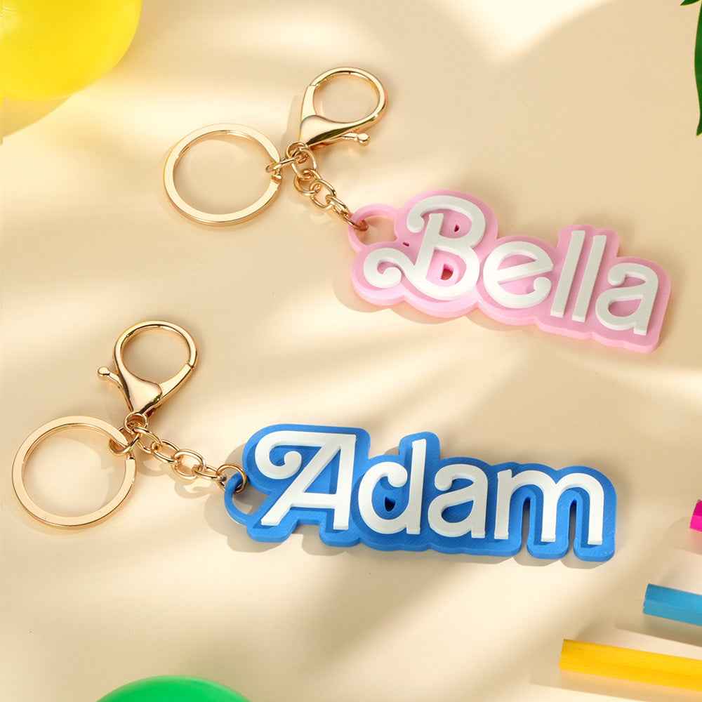 Personalized Backpack Name Tag Bag Charm Back to School Gift for Children