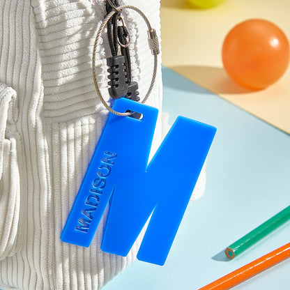 Personalized Acrylic Name Tag – Custom Backpack & Luggage Tag Back to School