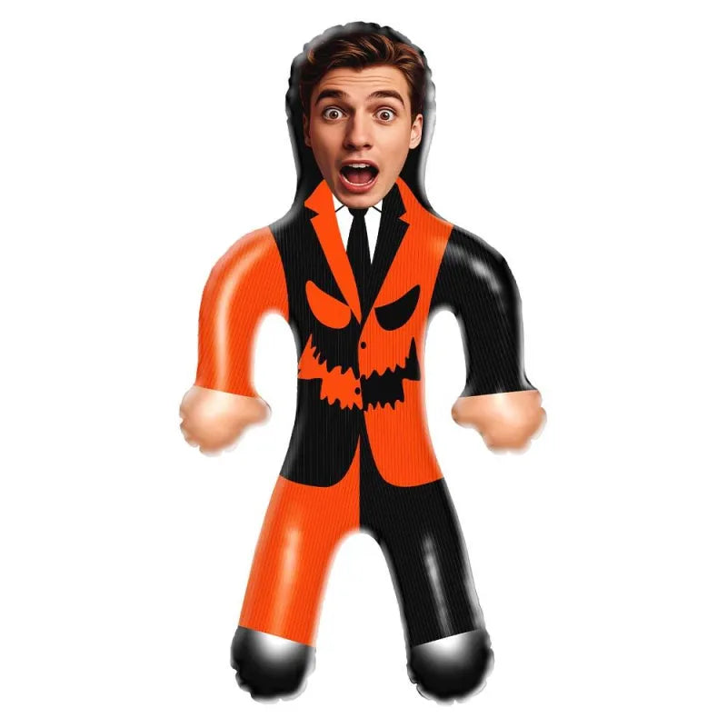 Muñecos inflables personalizados con la cara del Sr. Calabaza, divertidos globos inflables, muñeco de aire personalizado para recuerdos de fiesta, regalos de Halloween.
