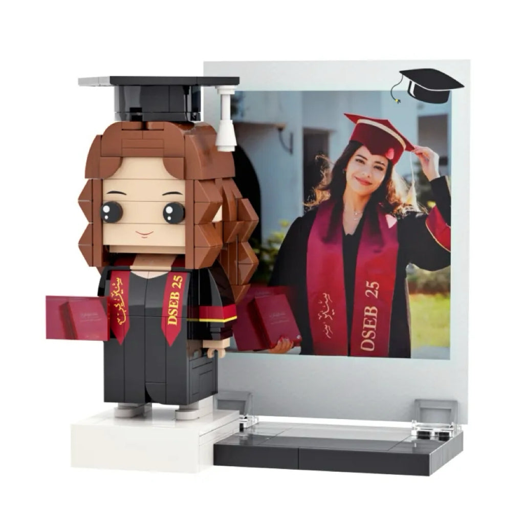 Full Body Brick Figure – 1 Person – Graduation Edition
