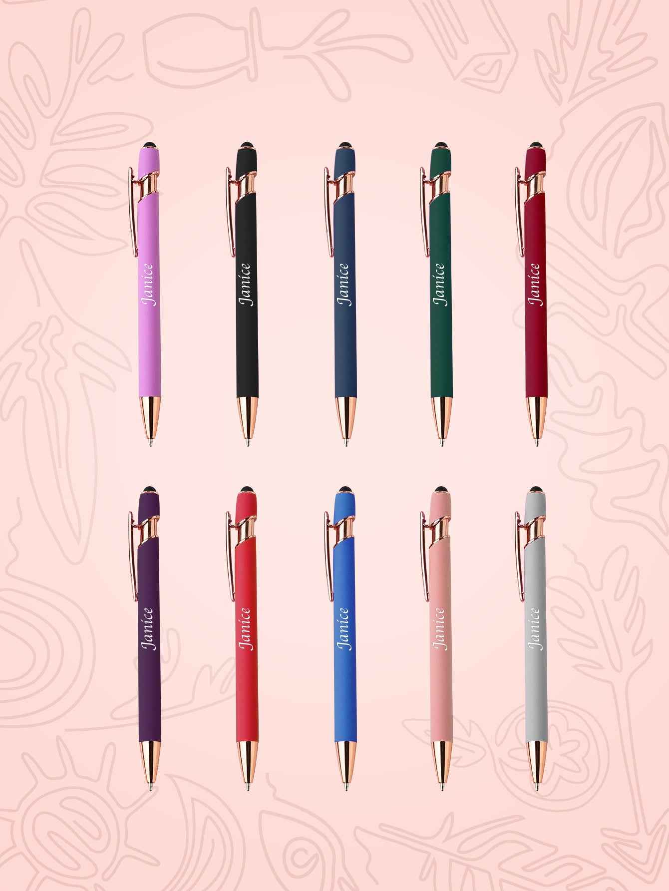 Custom Name Multifunction Ballpoint Pen with Drawstring Pouch Back to School Gift Birthday Gift Teacher