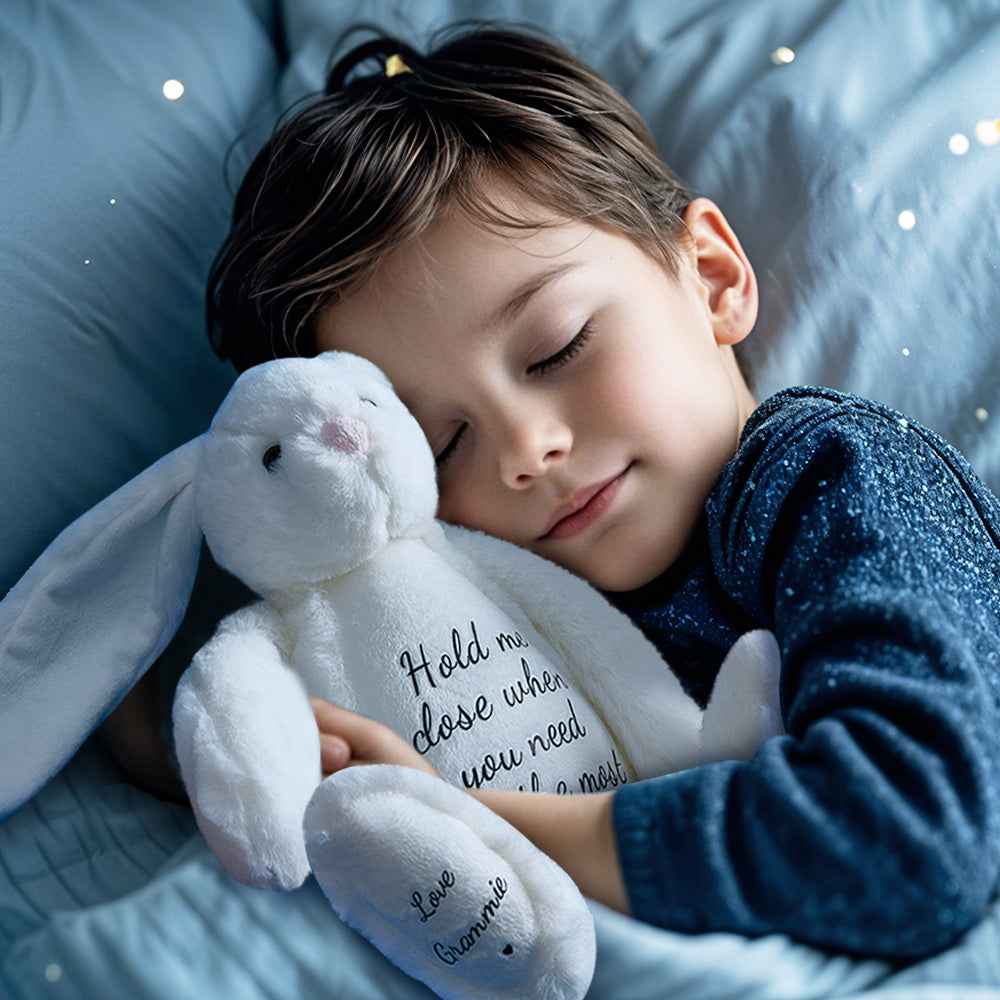 Custom Name Bunny Plush Toy — Personalized Gift for Christmas & Birthdays