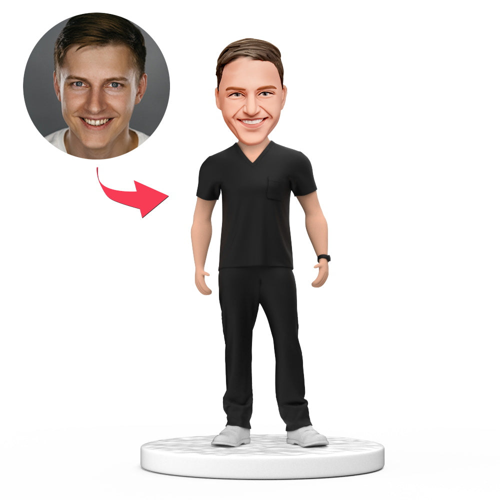 Persoonlijke bobblehead – met gezicht naar keuze
