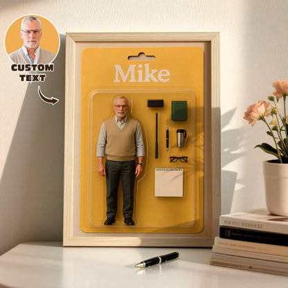 Fully Body Custom Action Figure Portraits | Personalized Toy Box Art | Custom Photo Frame Decorations
