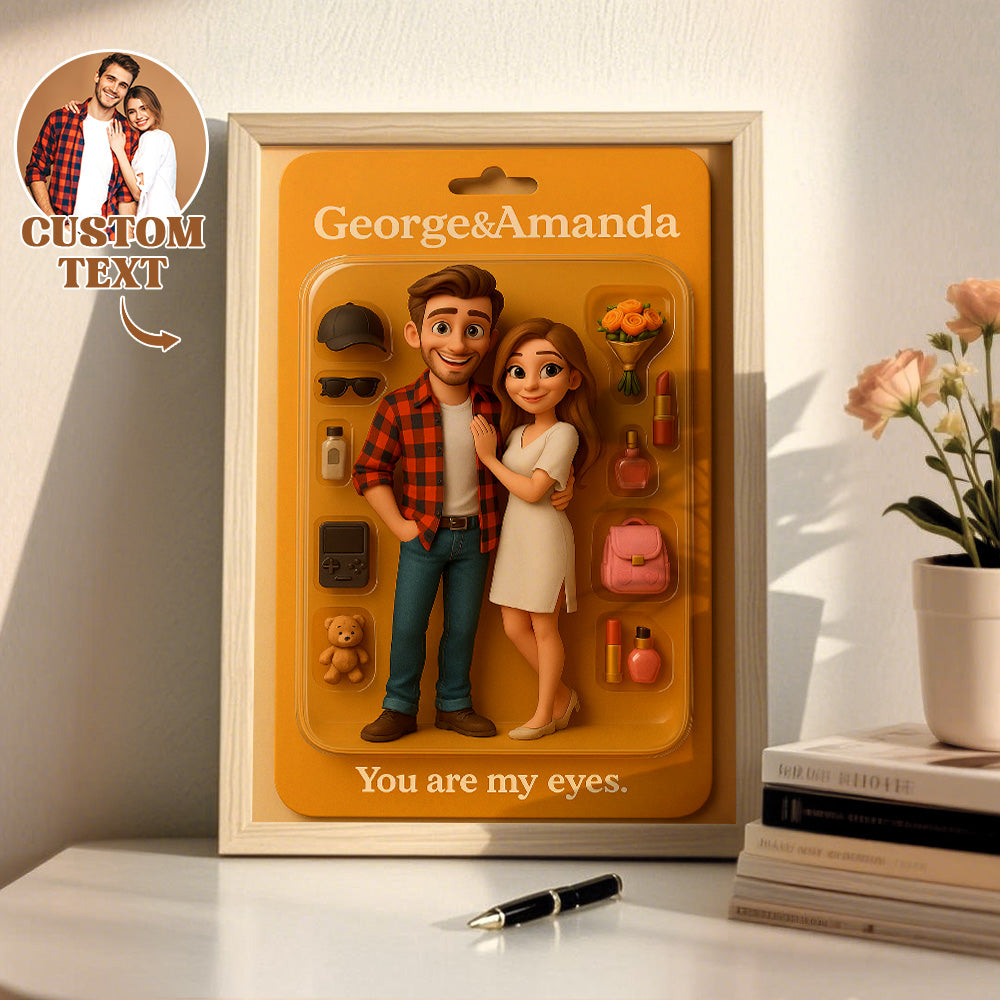 Custom Cartoon Figure Portrait – Printed Frame