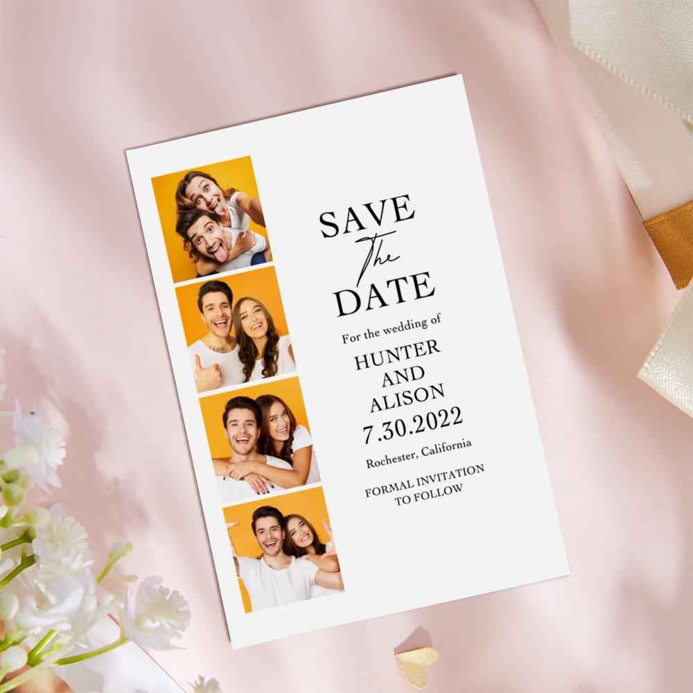 Custom Save the Date Cards – Personalized Wedding Photo Cards | Unique Announcement Gift