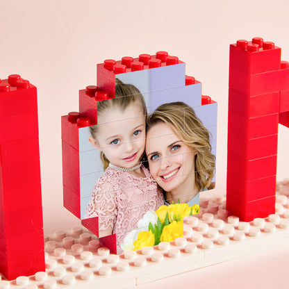 Custom Building Brick Photo Block Personalised MOM Brick Puzzles Mother's Day Gifts - Mini Brick Custom