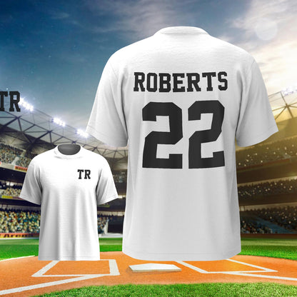 Personalized Football Sports T-Shirt – Custom Name & Number Back to School