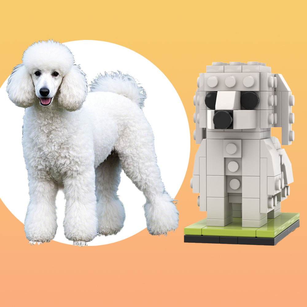 Custom Full-Body Brick Figure – 1 Giant Poodle