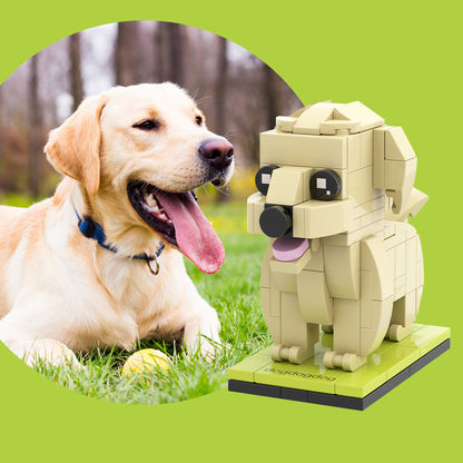 Figura de ladrillo personalizada de cuerpo entero: Labrador Retriever