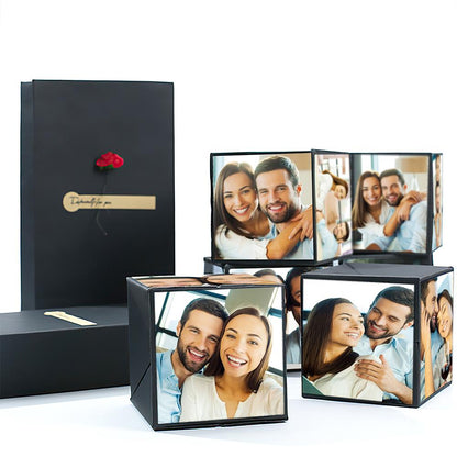 Caja sorpresa explosiva personalizada para bricolaje con 1-6 fotos, obsequios para fiestas.