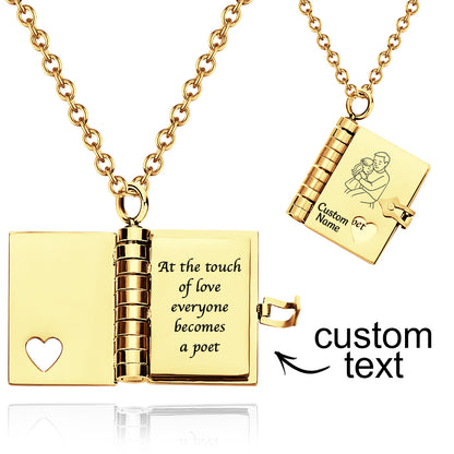 Personalized My Little Star Book Necklace