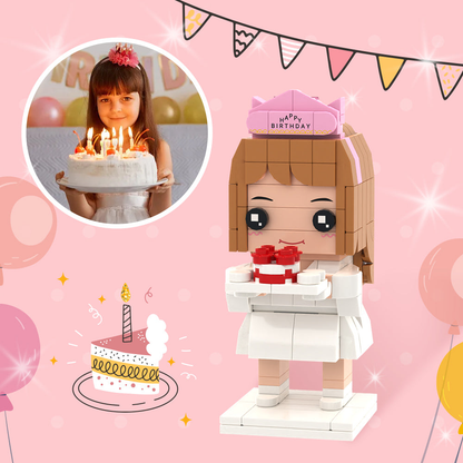 Custom Full-Body Brick Figures – Personalized Photo Gift for Daughter