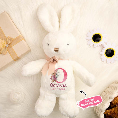 Personalized Bunny Rabbit Plush — Custom Name Gift for Baby & Kids
