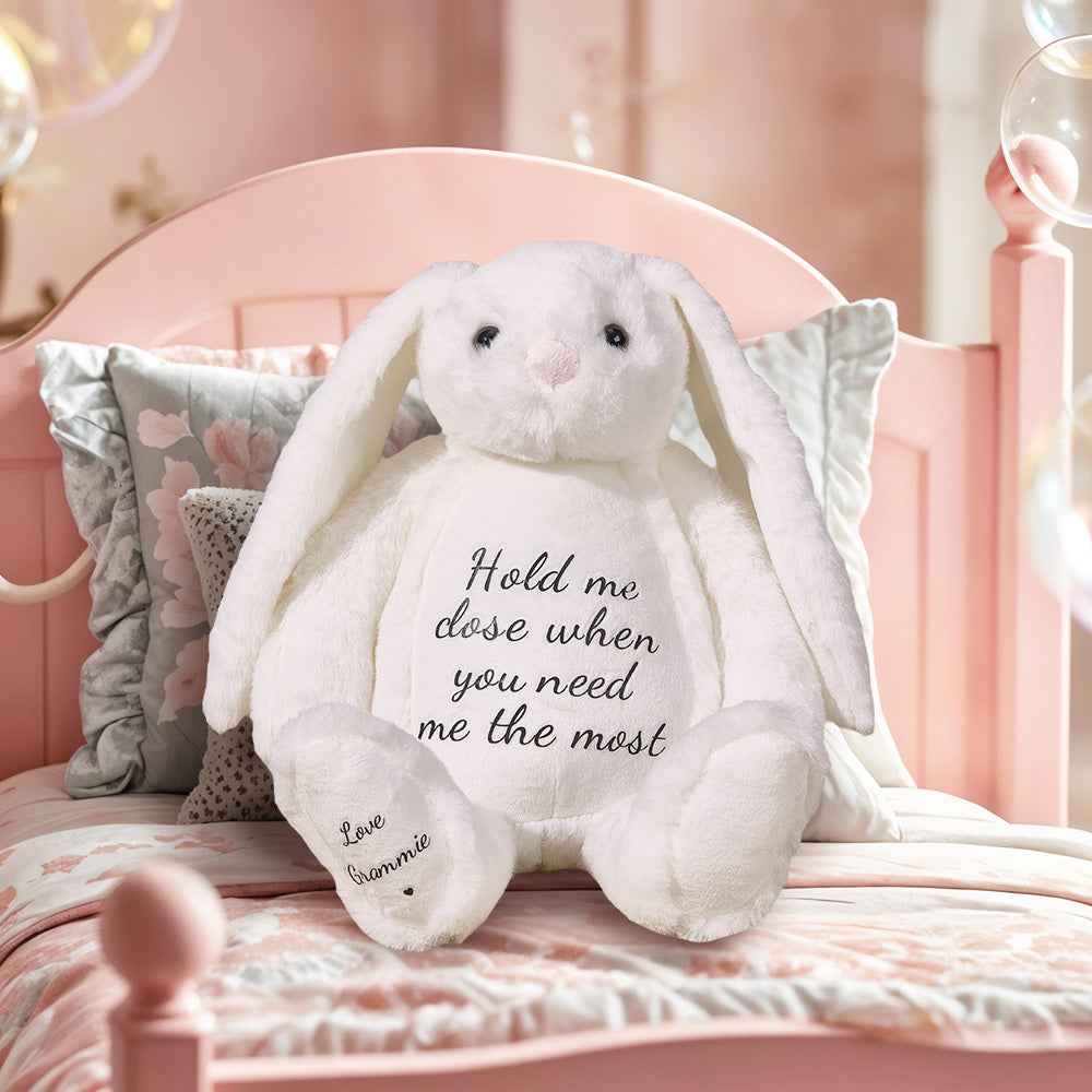 Custom Name Bunny Plush Toy — Personalized Gift for Christmas & Birthdays