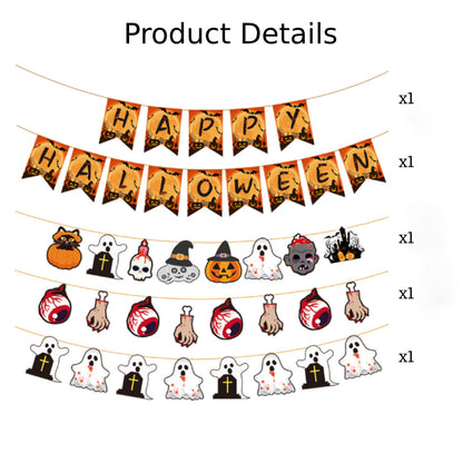 Pancartas de decoración para fiestas de Halloween, artículos para fiestas, regalos para fiestas de Halloween.