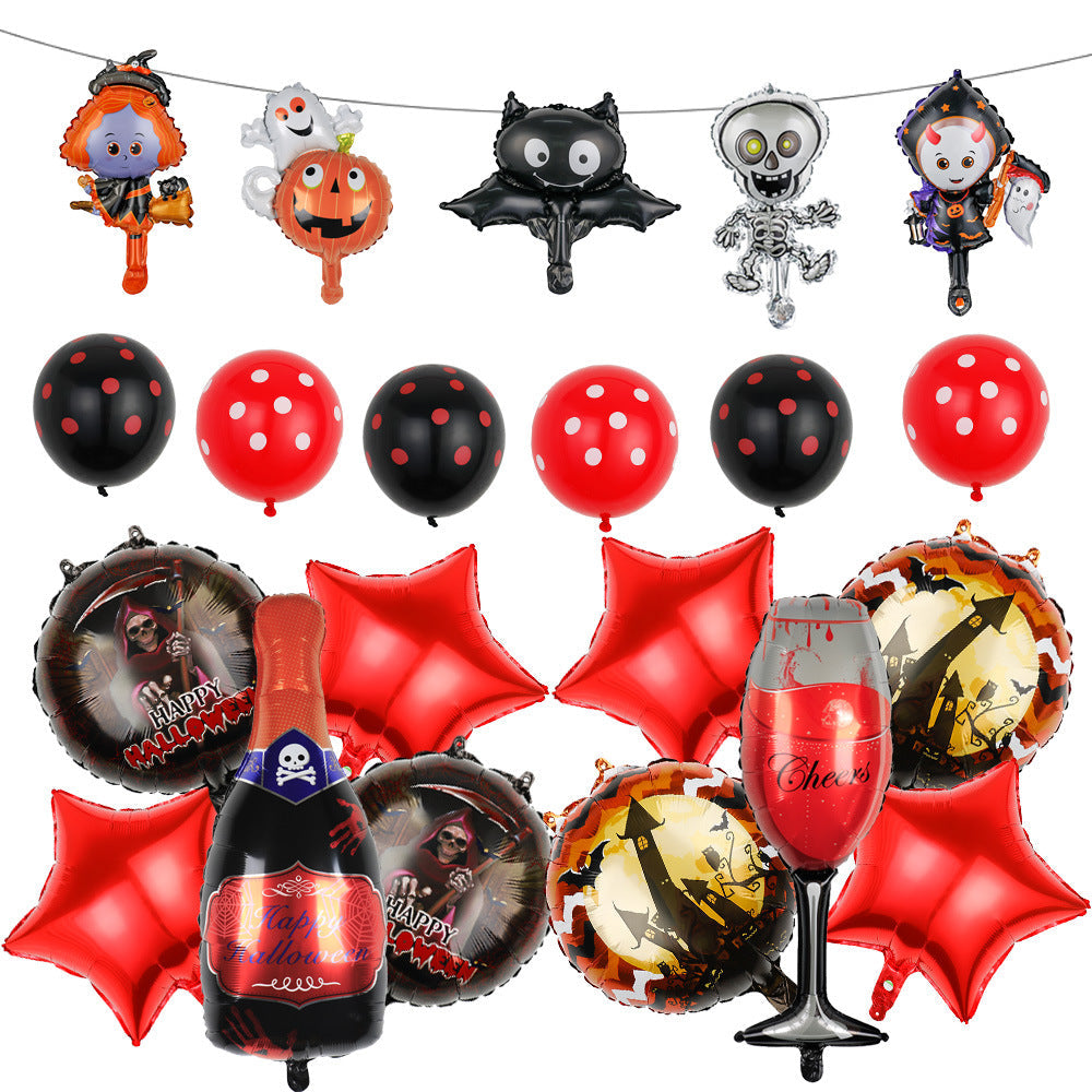 Kit de globos de Halloween para decoración de fiestas de Halloween.