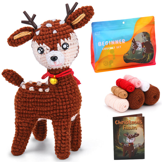 Christmas Deer DIY Crochet Kit